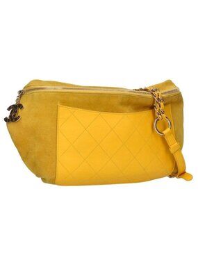 Chanel Pharrell Williams Ccs Ring Suede Leather Chain Shoulder Bag